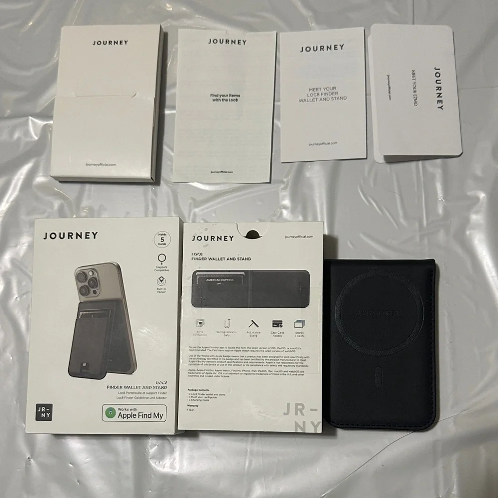 Journey Black Finder Wallet and Stand for iPhone